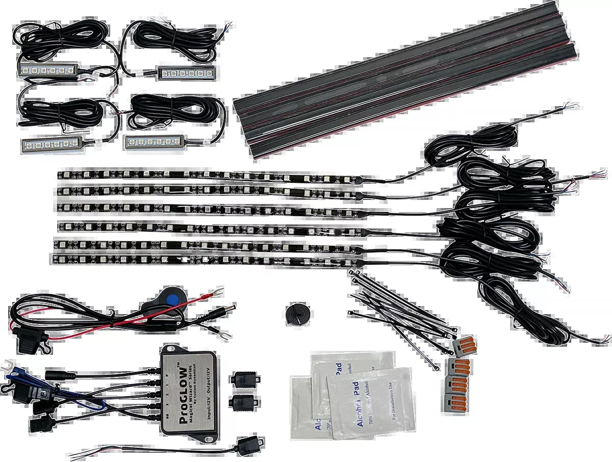 Custom Dynamics Full Bike Light Kit - Magical Wizard™ - ProGlow™ Controller - TMWK2PG