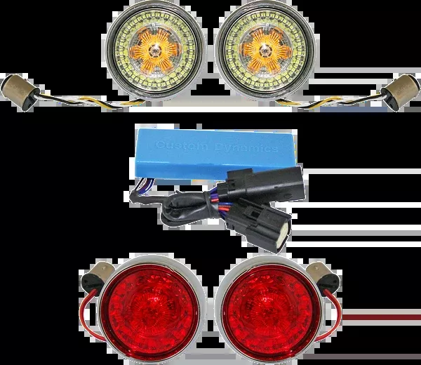 Custom Dynamics Full Bullet Turn Signal Conversion Kit – Chrome