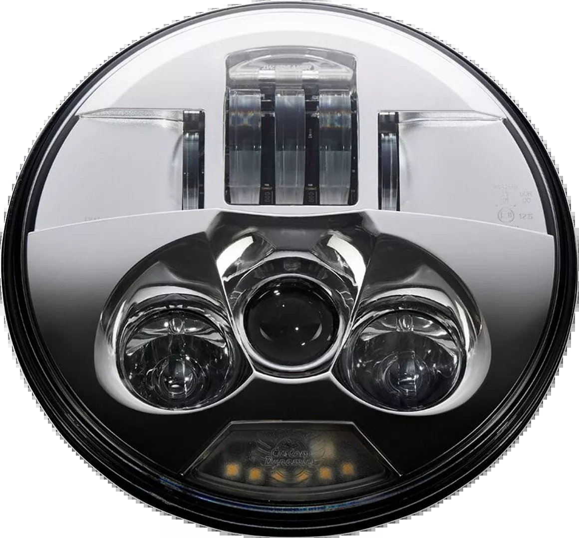 Custom Dynamics Headlamp - ProBEAM - 7" - LED - Chrome - PB-7-C