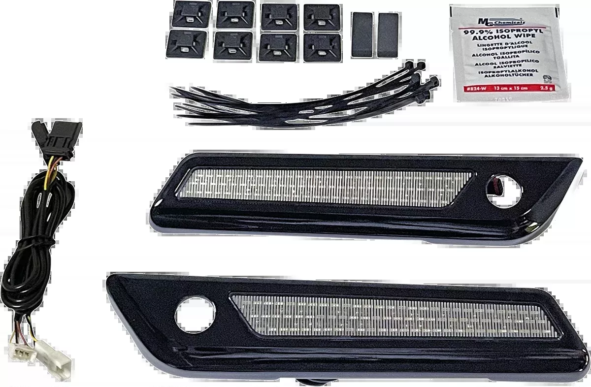 Custom Dynamics Latch Light - Saddlebag - Smoke - Black - CD-SBL-BCM-SB