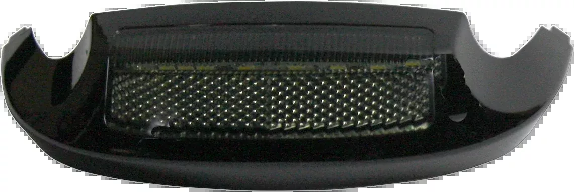 Custom Dynamics LED Front Fender Tip - White LED/Smoke Lens - Black - GEN-FT-WS-BLK