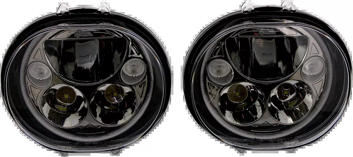 Custom Dynamics LED Headlight - 5-3/4" - Black - CDTB-575OV-B