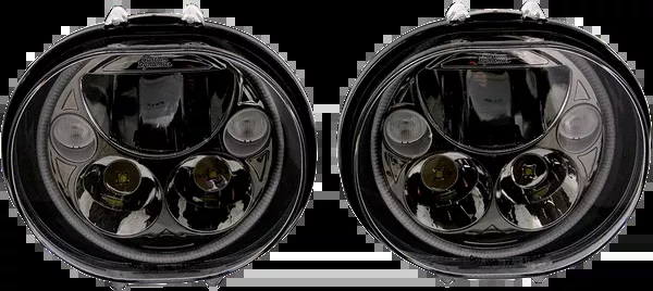 Custom Dynamics LED Headlight – 5-3/4″ – Black