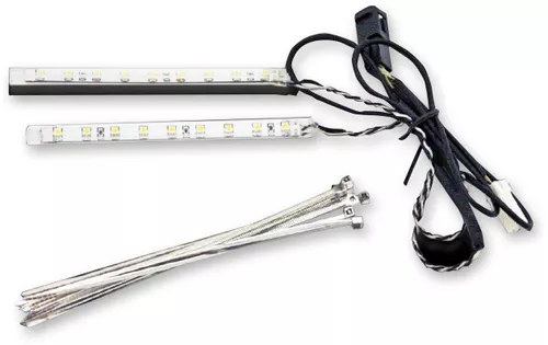 Custom Dynamics LED Lights for Fairing Vent Trim on 2014-2023 Harley Touring - White DRL
