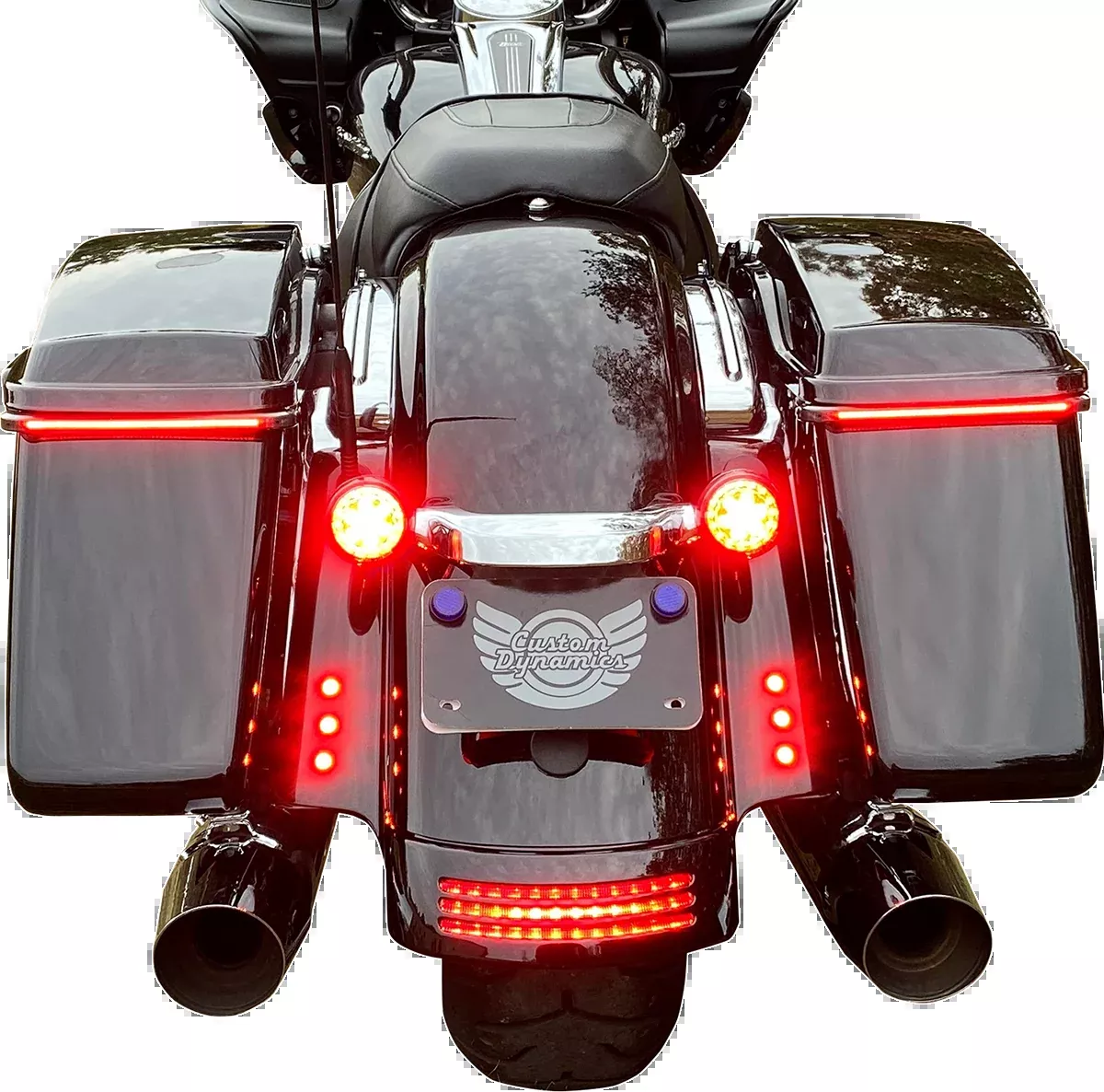 Custom Dynamics LED Lights - Red - Black - CD-BOLT-R2-B