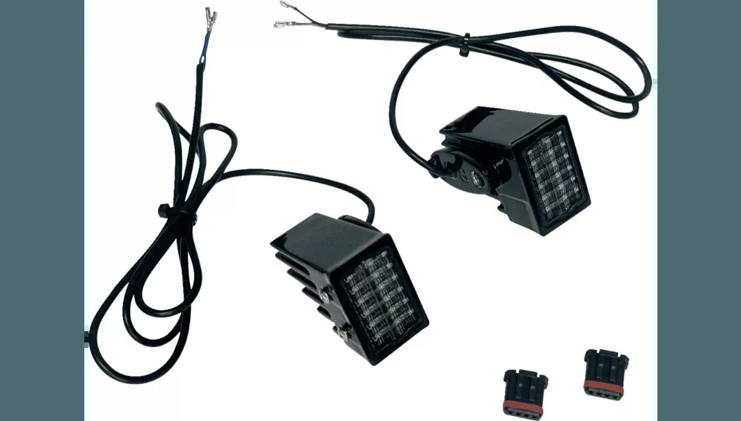 Custom Dynamics LED Rear Turn Signals for '18-Up Harley Davidson Low Rider/S, Slim, Standard, Street Bob, Breakout Softail Models - Red LED/Smoke Lens