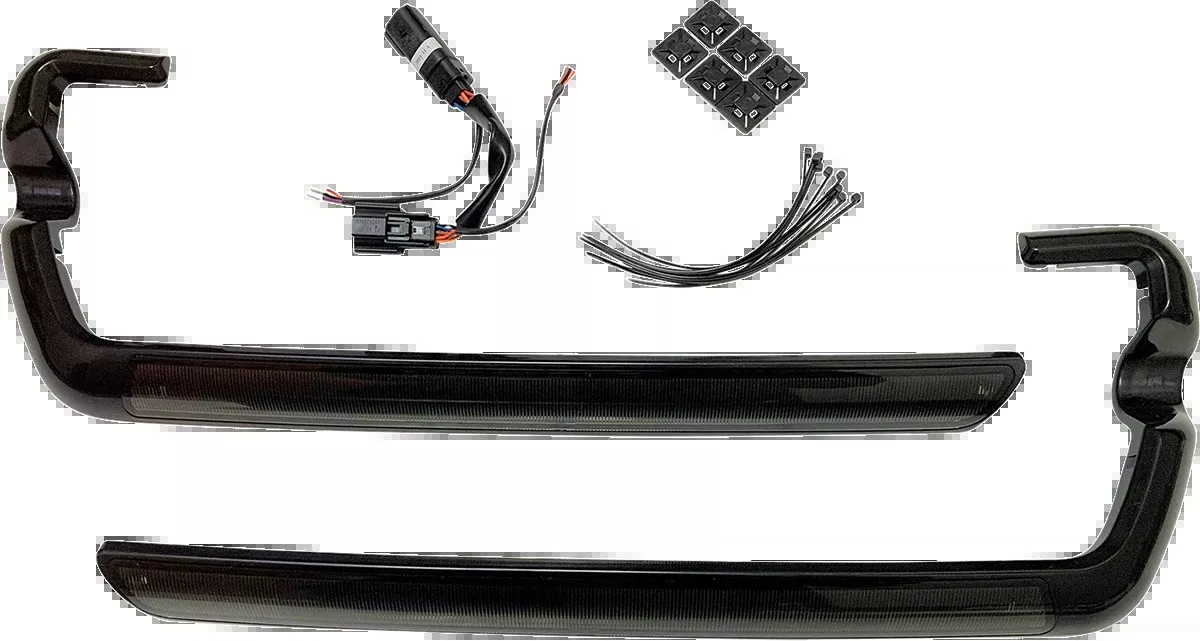 Custom Dynamics LED Saddlebag Light - Smoke - Black - CD-SB-SIDE-SB