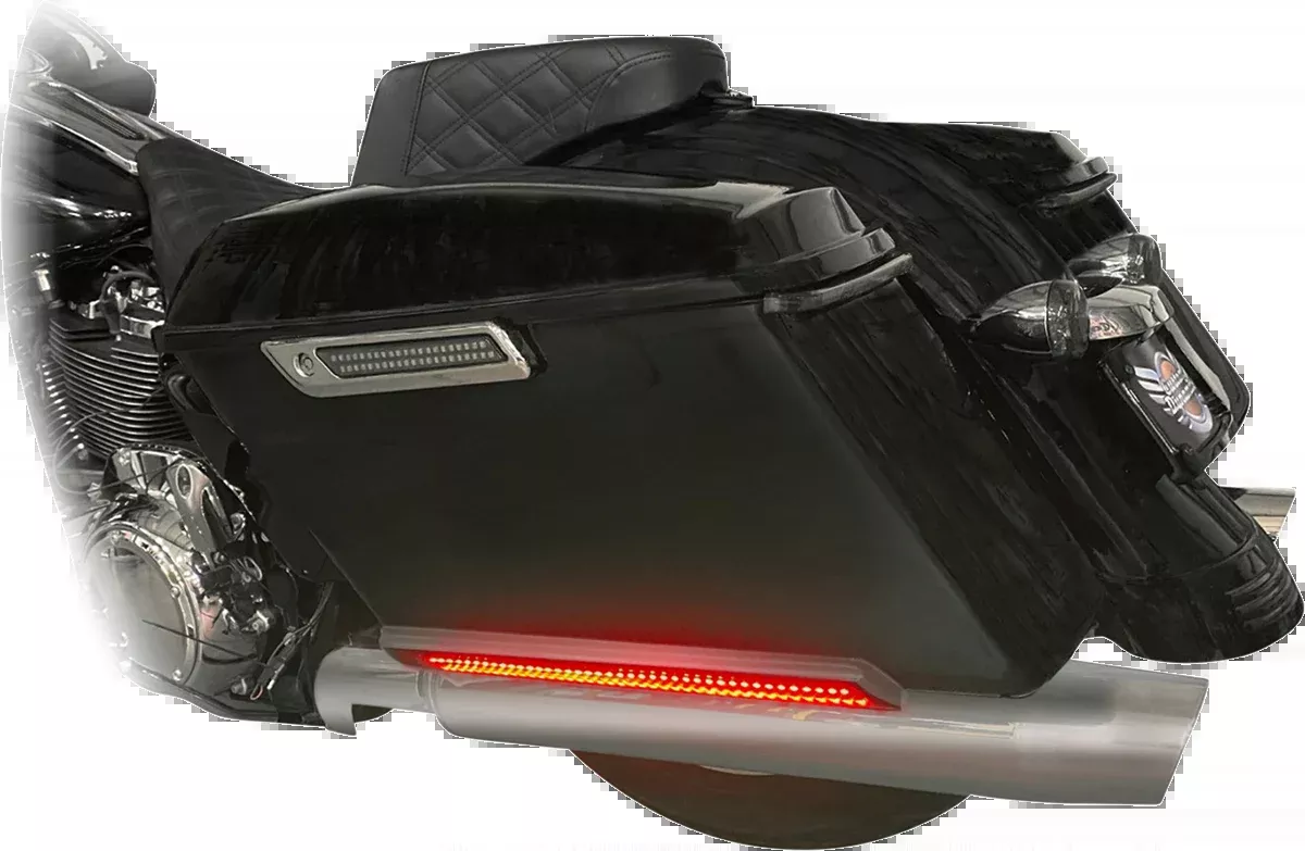 Custom Dynamics LED Saddlebag Light - Smoke - Chrome - CD-SB-SIDE-SC