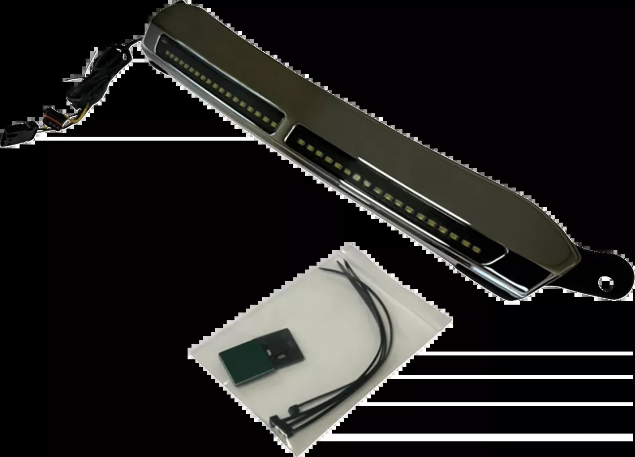Custom Dynamics LED Windshield Trim - Chrome - CD-RG-CV-W-C