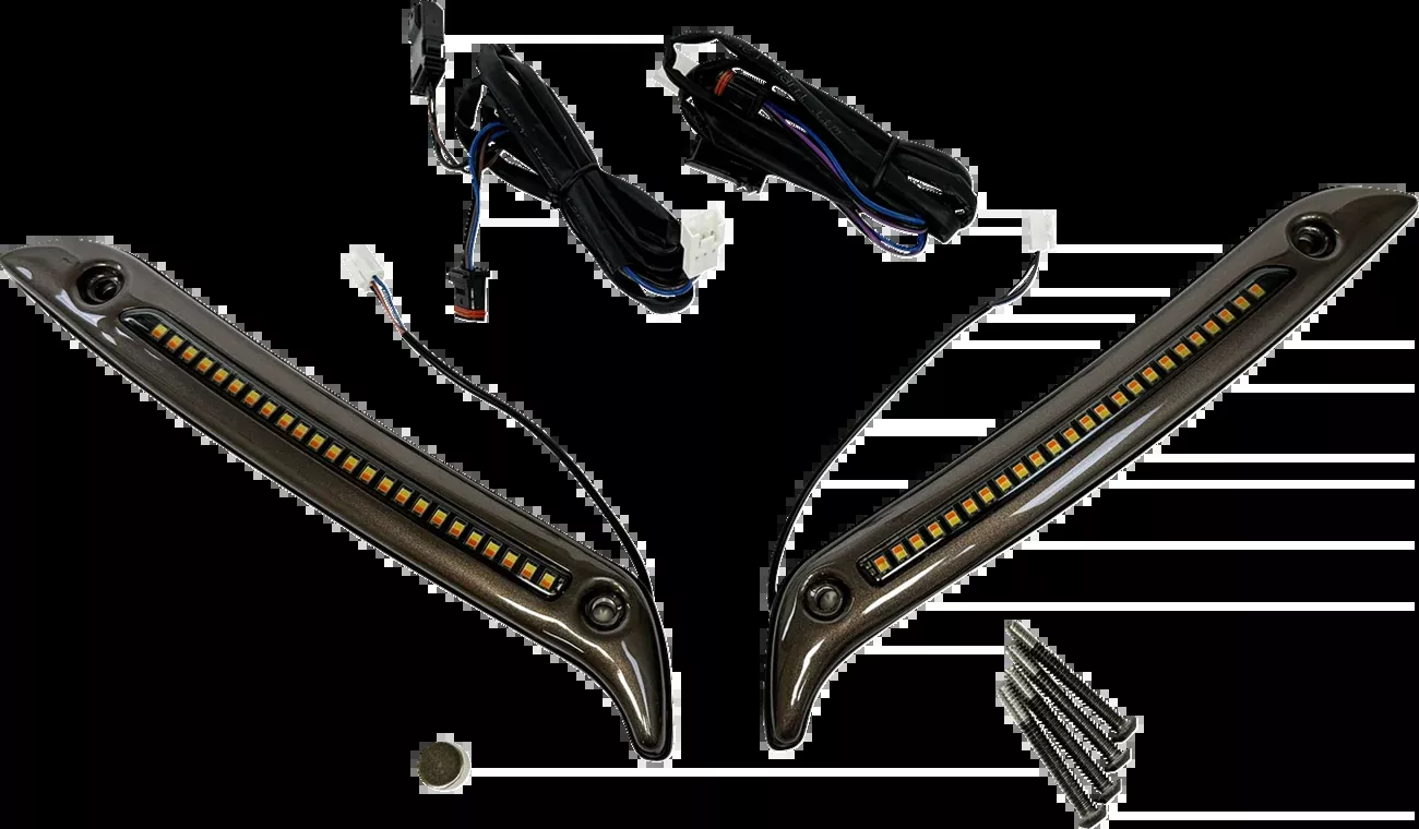 Custom Dynamics LED Windshield Trim - Dark Bronze - CD-LRST-WT-D