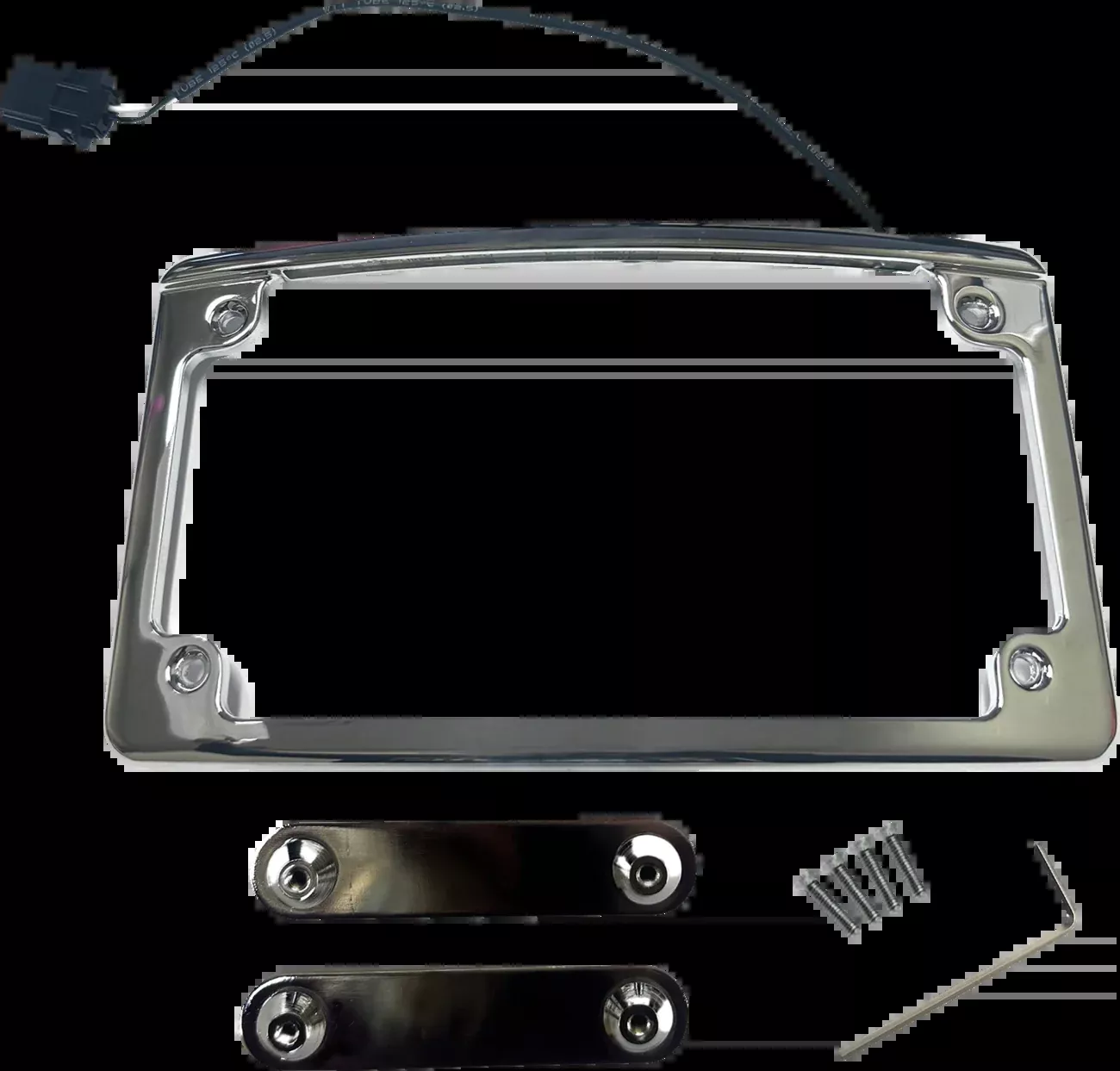 Custom Dynamics License Plate Frame - LED - Chrome - LPF-RAD-23CVO-C