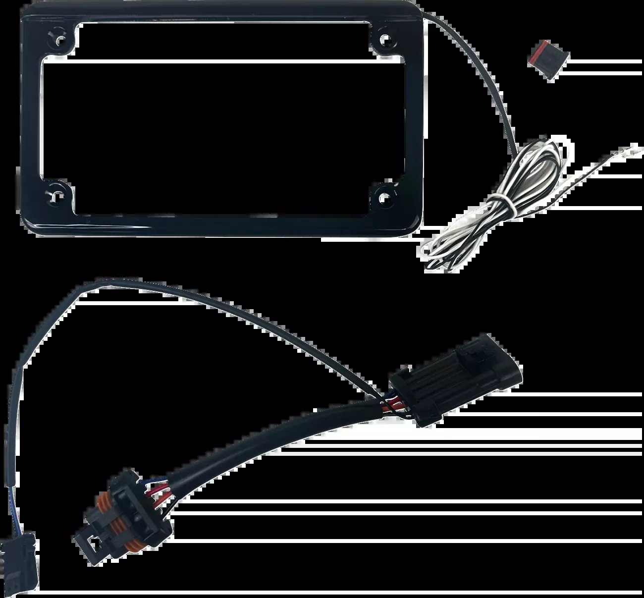 Custom Dynamics Lighted License Plate Frame - Gloss Black - General - CD-LPF-GEN