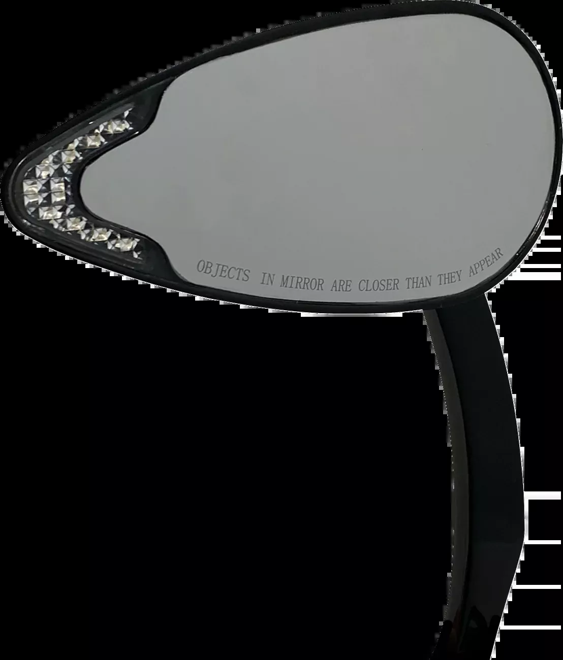 Custom Dynamics Mirrors - Side View - with LED Turn Signal - Black - Pair - CD-MIR-PLUG-B