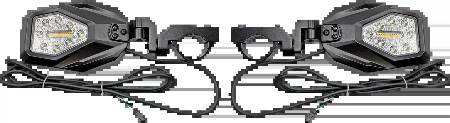 Custom Dynamics Mirrors - SXS - Side View - Hexagon - Black SXS-MIRROR