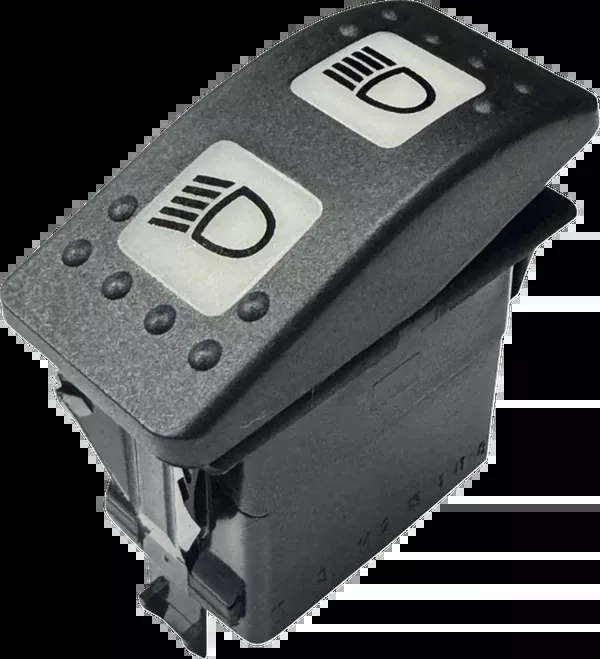 Custom Dynamics Non-Interrupting 3-Position Lighted Rocker Switch – Shark Demon 2