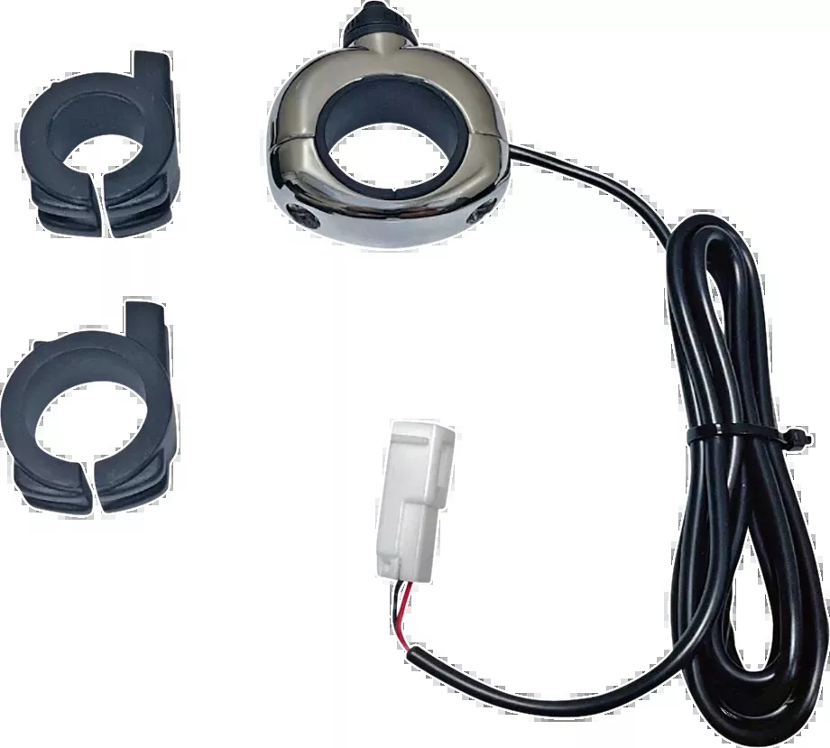 Custom Dynamics On/Off Switch - Push-Button - Chrome - Universal - CD-AUX-UNV-C