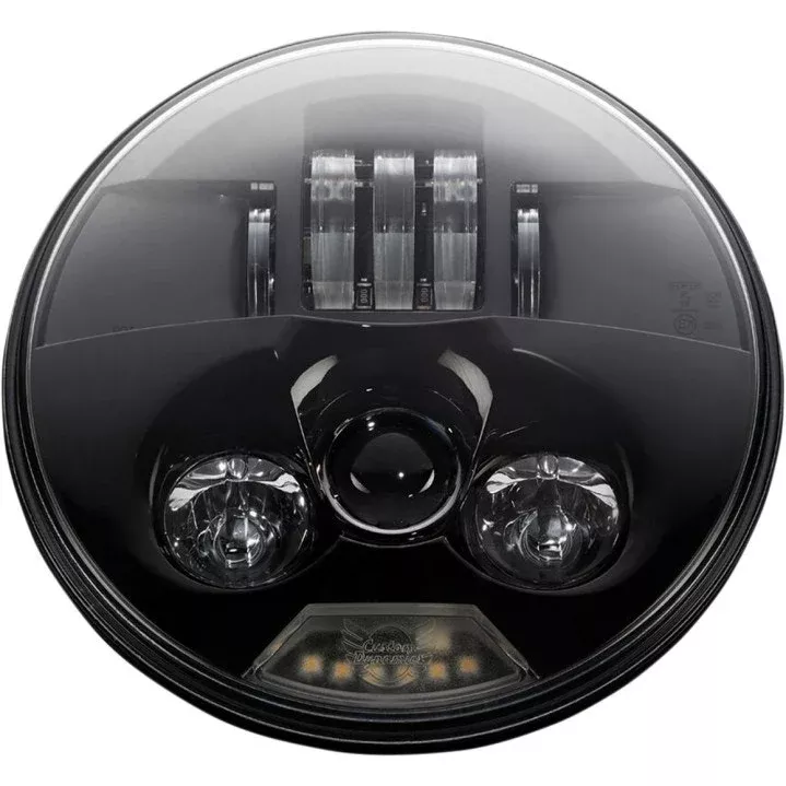 Custom Dynamics PB-7-B True Black ProBEAM 7" LED Headlight Headlamp Harley