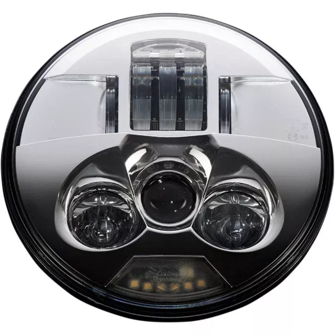 Custom Dynamics PB-7-C Chrome ProBEAM 7" LED Headlight Headlamp Harley