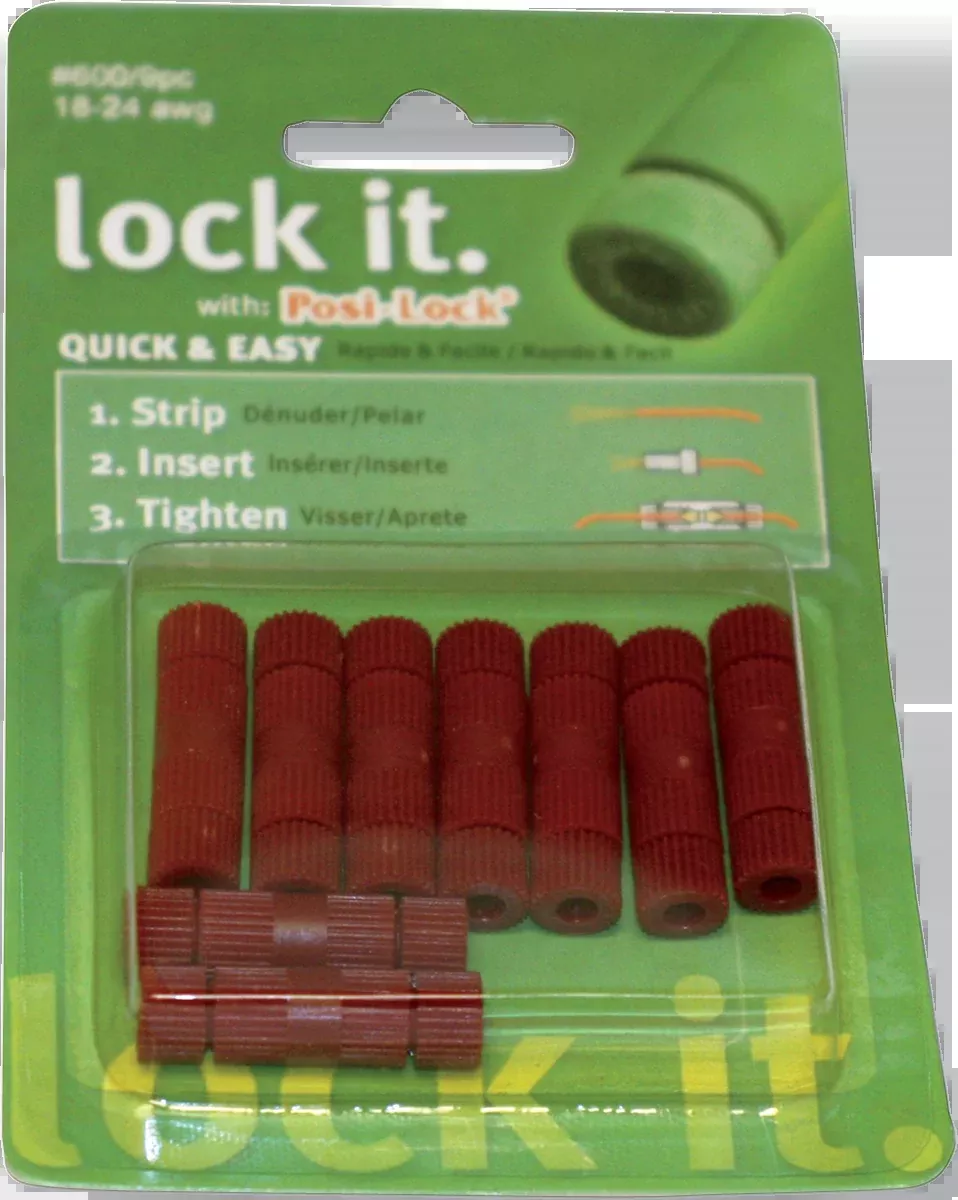 Custom Dynamics Posi-Lock Wire Connectors 18-24 Gauge - 9PK 600