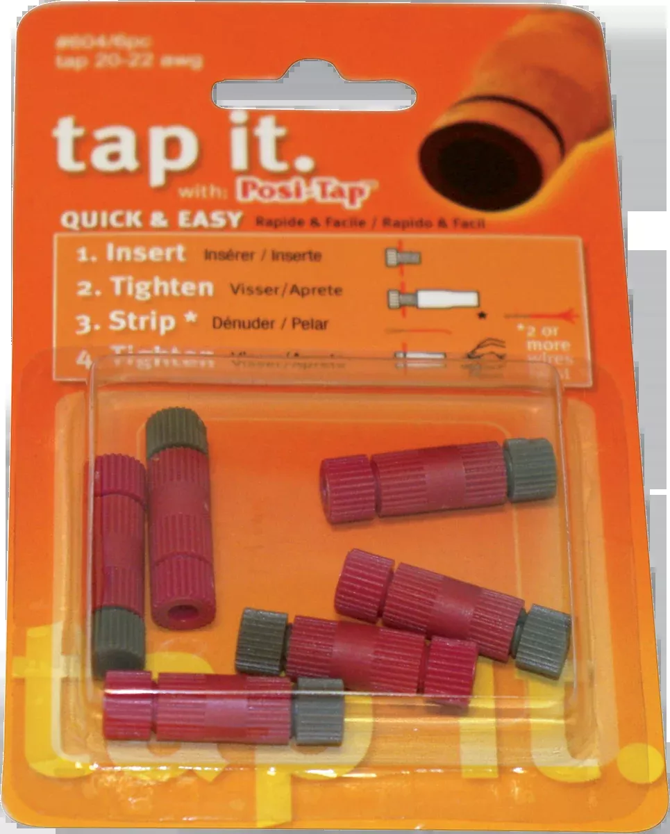 Custom Dynamics Posi-Lock Wire Connectors 20-22 Gauge - 6PK 604