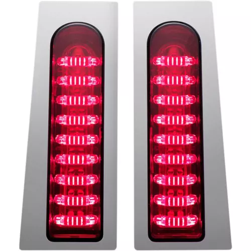 Custom Dynamics Probeam Fillerz Saddlebag LED Lights for 2014-2023 Harley Touring - Chrome