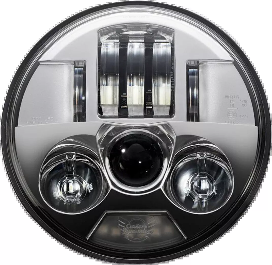 Custom Dynamics ProBEAM LED Headlamp 5-3/4" - Chrome - PB-575-C