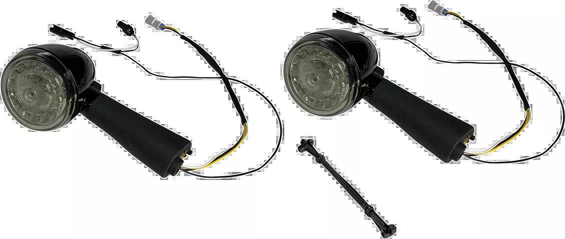 Custom Dynamics ProBEAM LED Turn Signal - Rear - Black - Scout - PB-SCOUT-RR-BS
