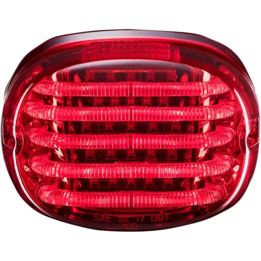 Custom Dynamics ProBeam Red Squareback Taillight W/O License Plate Light Harley