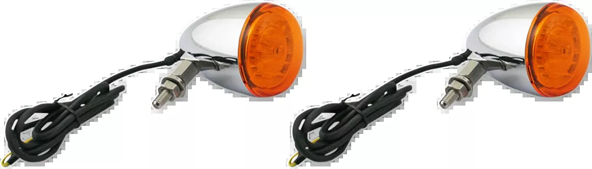 Custom Dynamics ProBEAM Turn Signals - Chrome/Amber - Universal - PB-UNV-TS-A-C