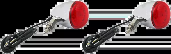 Custom Dynamics ProBEAM Turn Signals – Chrome/Red – Universal