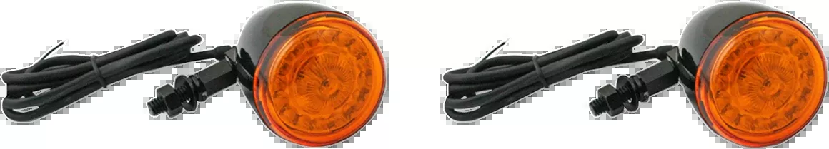 Custom Dynamics ProBEAM Turn Signals - Gloss Black/Amber - Universal - PB-UNV-TS-A-B