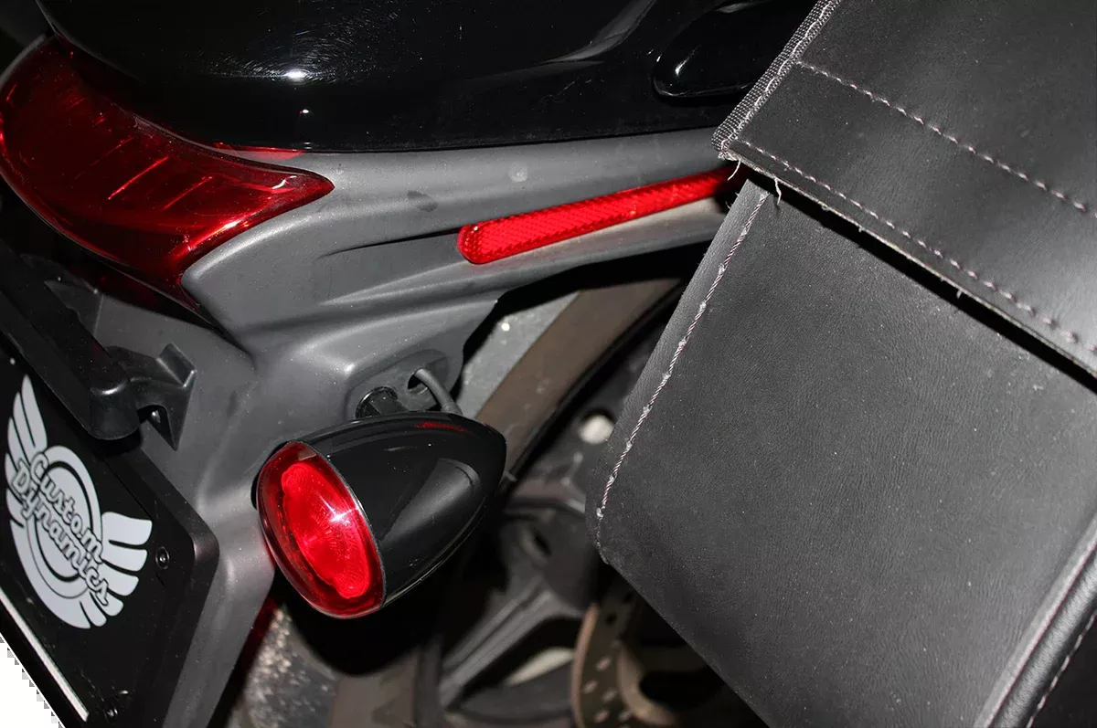 Custom Dynamics ProBEAM Turn Signals - Gloss Black/Red - Universal - PB-UNV-RTS-R-B