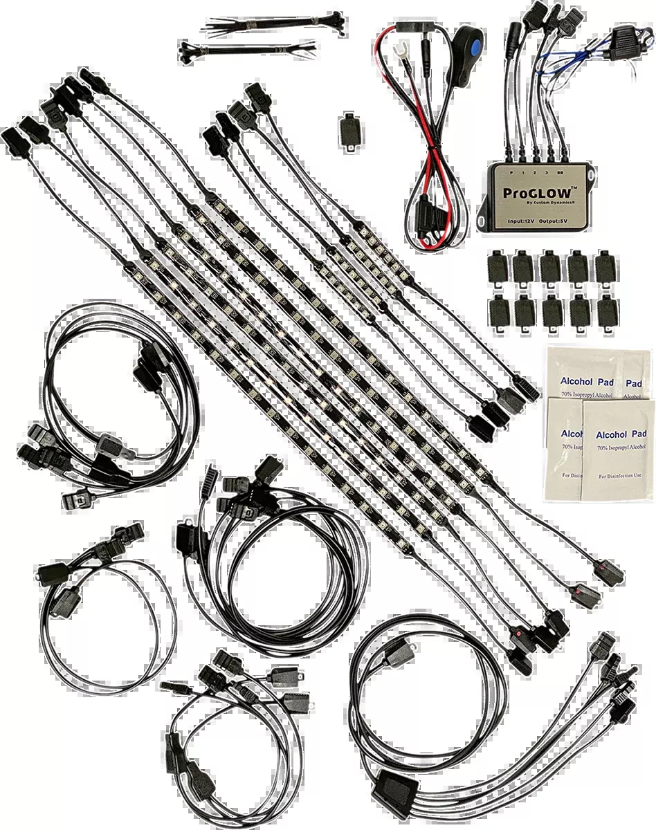 Custom Dynamics ProGLOW™ Light Kit - Full Bike - Universal - PG-FULL-KIT