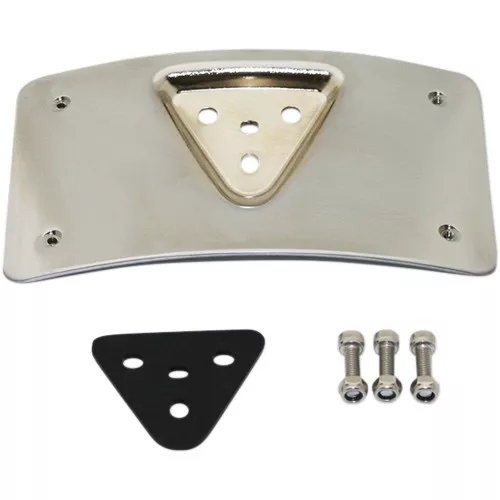 Custom Dynamics Radius License Plate Mount for 1999-2023 Harley - Chrome