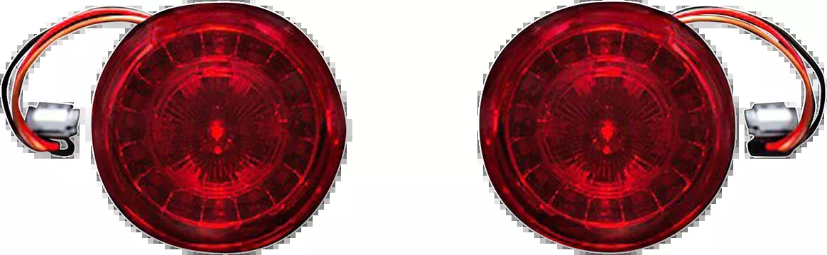 Custom Dynamics Rear Turn Signal Insert - JAE Bases - Red - PB-RR-JAE