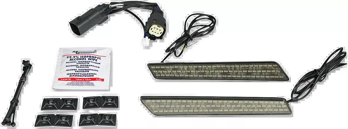 Custom Dynamics Saddlebag Latch Lights - Smoke - CD-LATCH-BCM-S