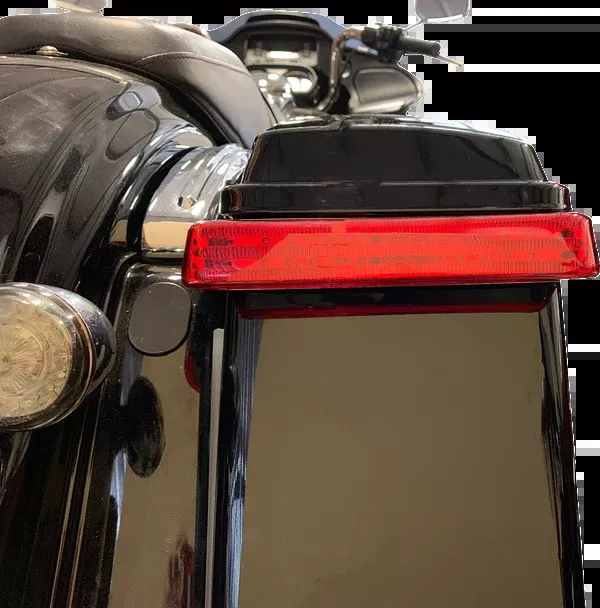 Custom Dynamics Saddlebag LED Lights - Sequential - Chrome/Red
