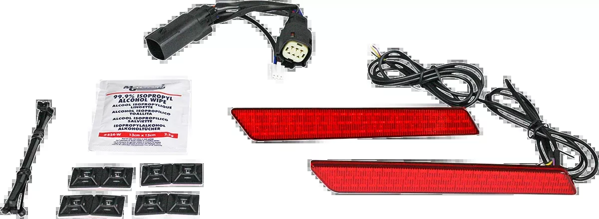 Custom Dynamics Saddlebag Light - Red Lens - CD-LATCH-DC4-R