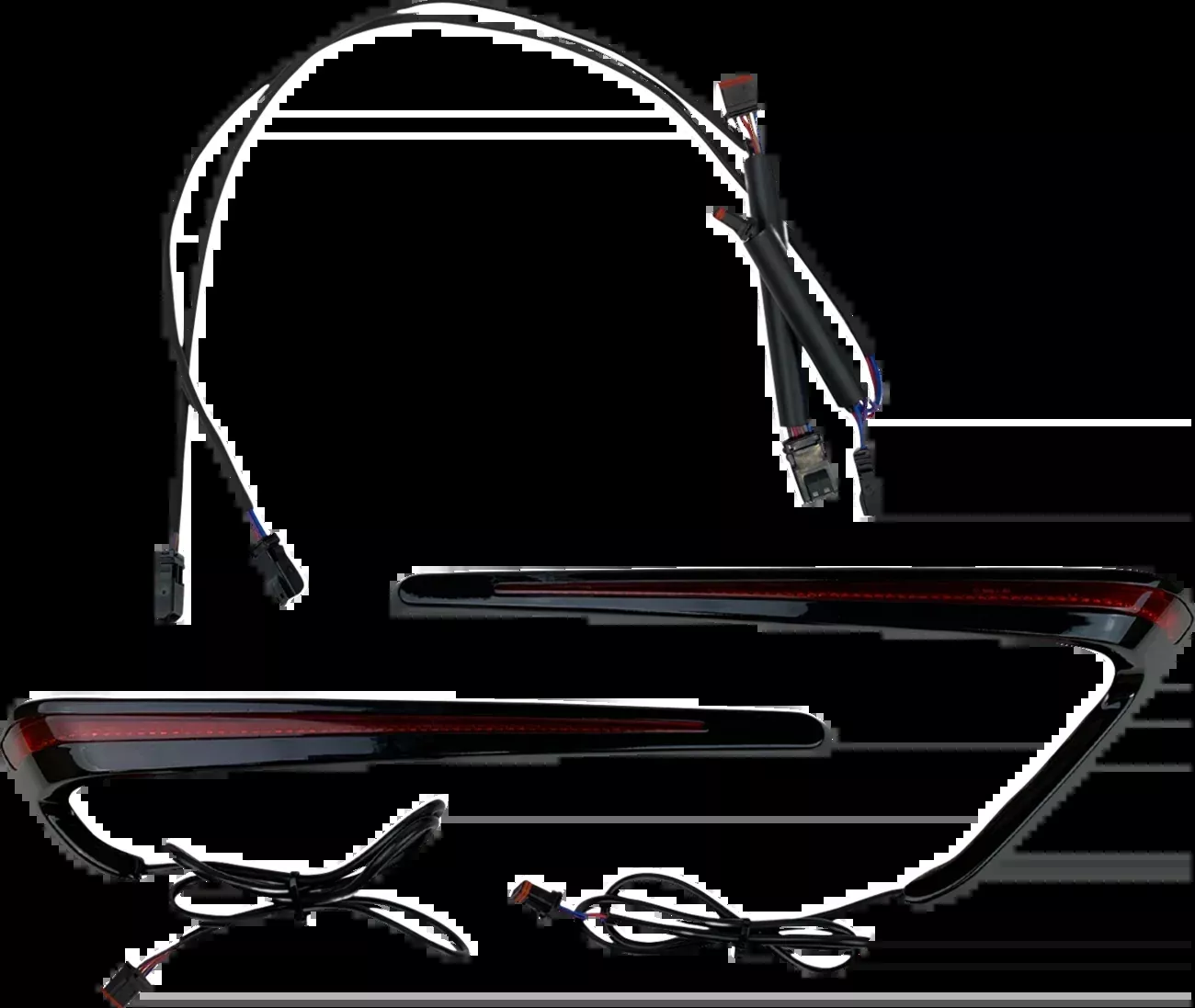 Custom Dynamics Saddlebag Lights - LED - Red Lens - CD-LRST-BAG-RB