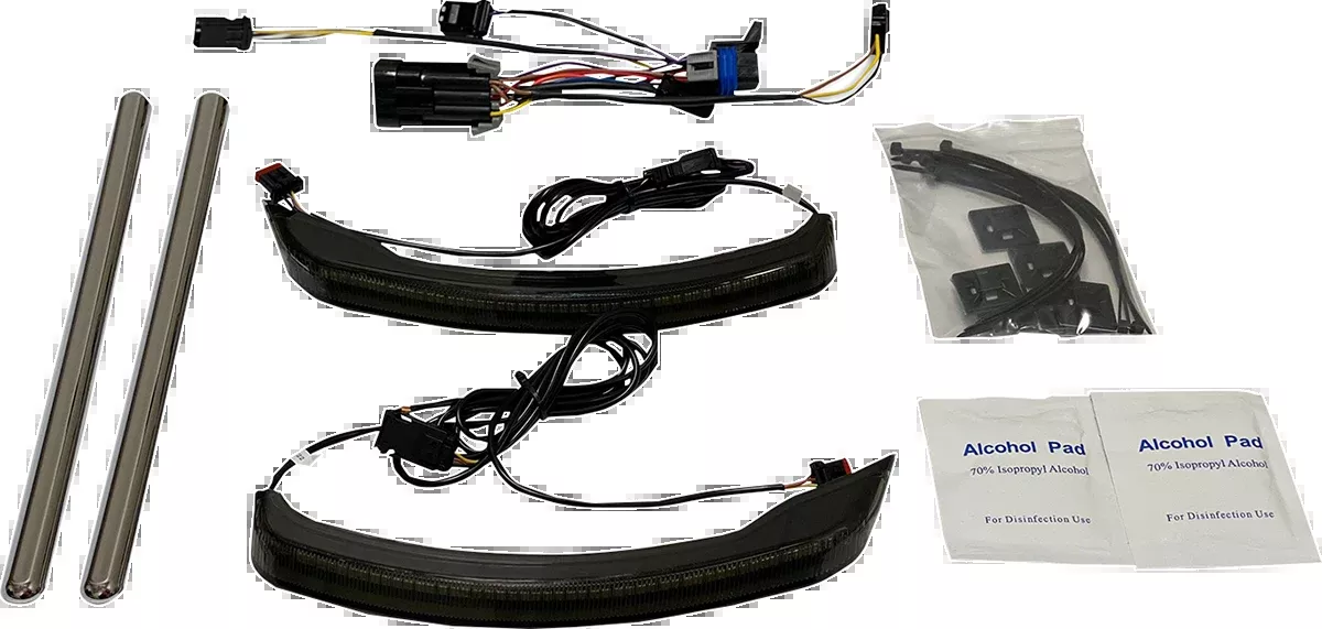 Custom Dynamics Saddlebag Lights - Low Profile - Smoke Lens - Indian - CD-IND-SPR-V2-S