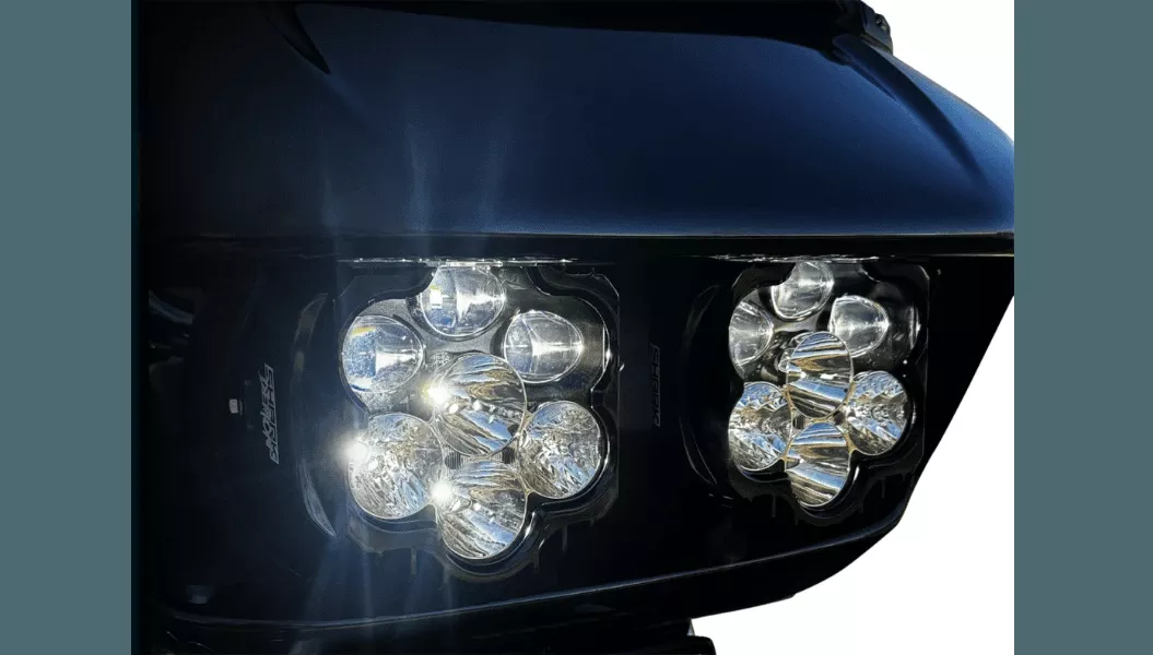 Custom Dynamics Shark Demon 2 Performance Headlight Kit for '15-23 Harley Davidson Road Glide and '23-24 Road Glide 3 Trike