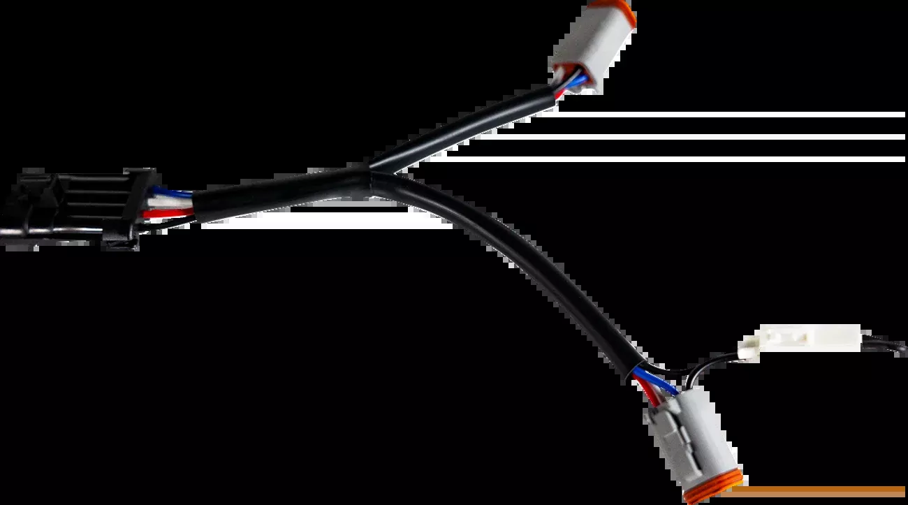 Custom Dynamics Shark Demon Headlight Wire Harness 2014-2024 Harley Road Glide