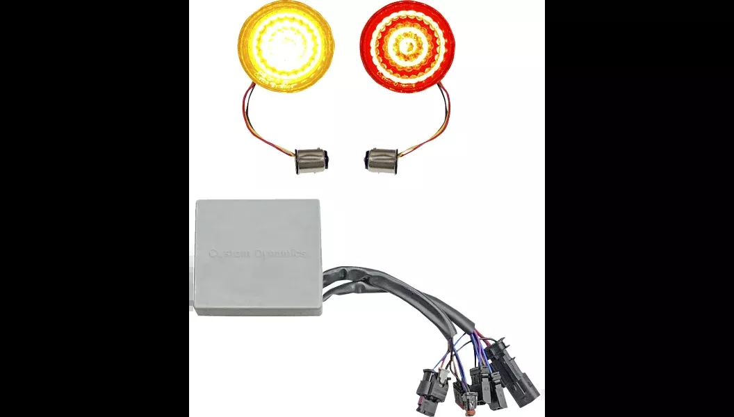 Custom Dynamics Smart LED Bullet Turn Signals 4 Harley 18-24 M8 Sportsters