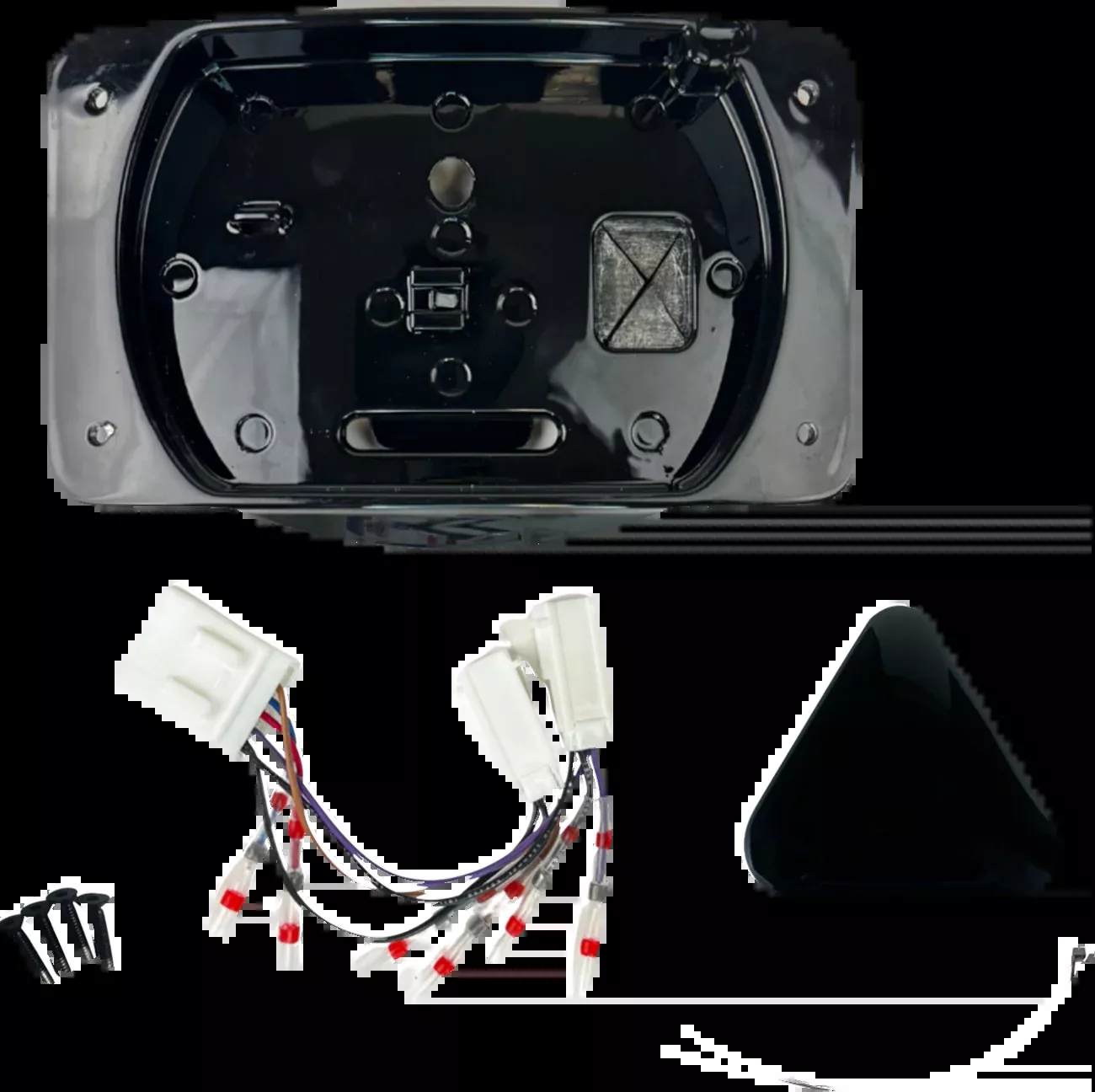 Custom Dynamics Taillight Eliminator/License Plate Mount - Black - CD-ELIM-TL-B