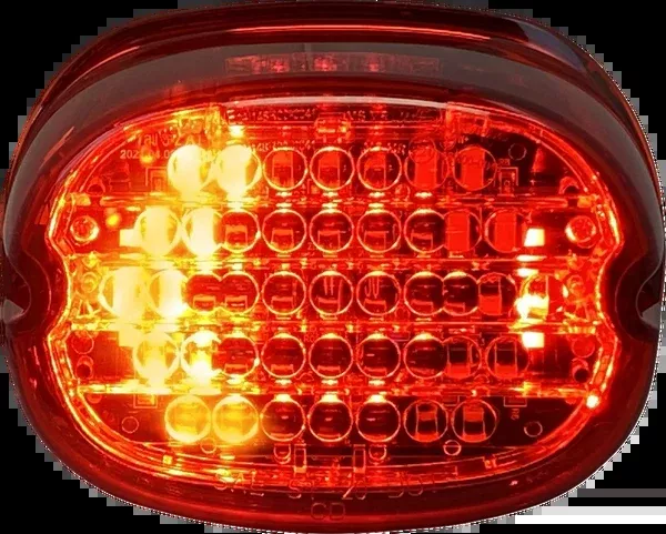 Custom Dynamics Taillight W/ Integrated Turn Signal – No Window – Red Lens