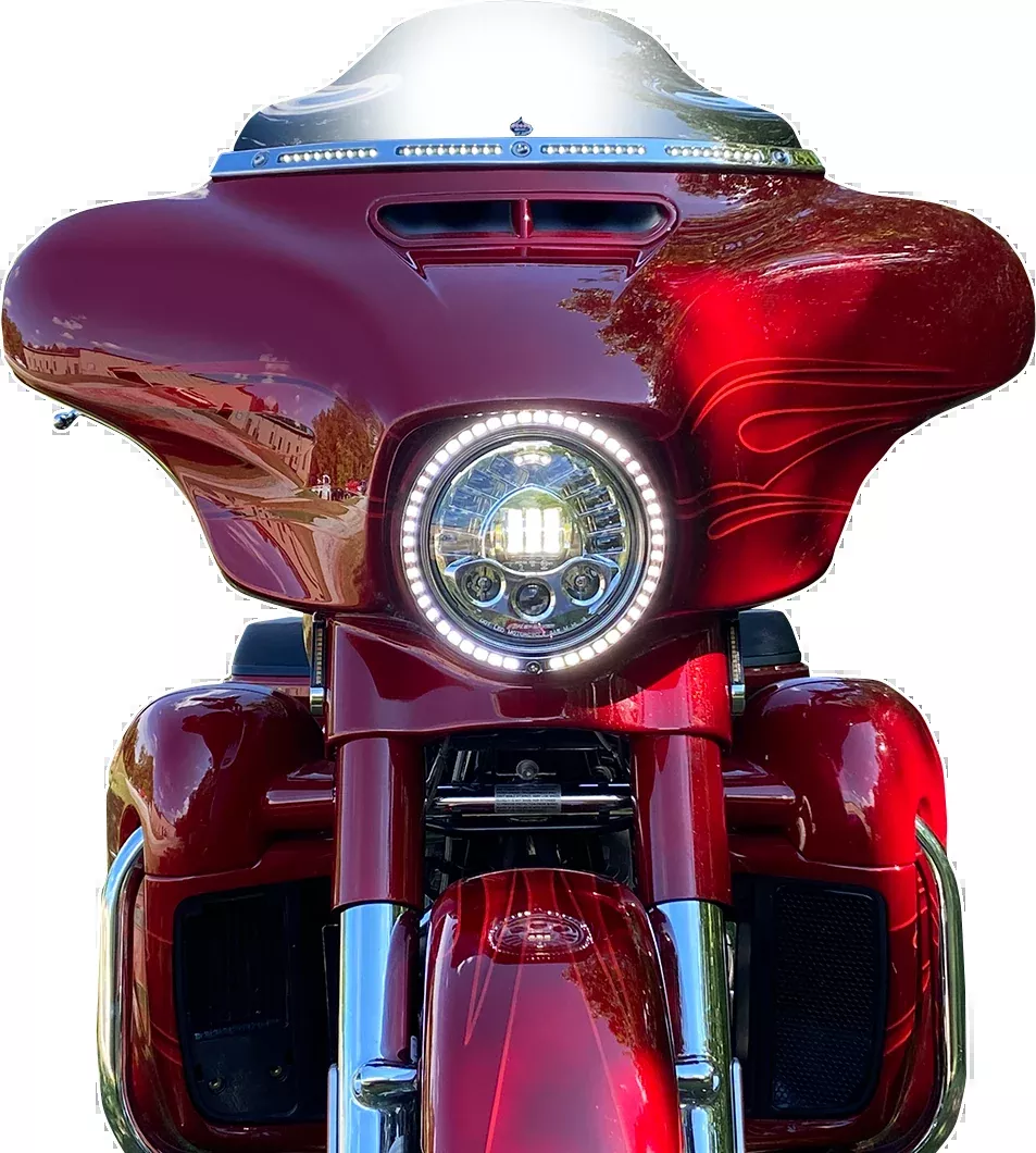 Custom Dynamics Trim Ring - Sequential Turn Signal - Chrome - PB-7TR-SEQ-1C