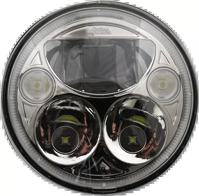 Custom Dynamics TruBeam 7" LED Headlight fits 1981-2025 Harley Touring Softail