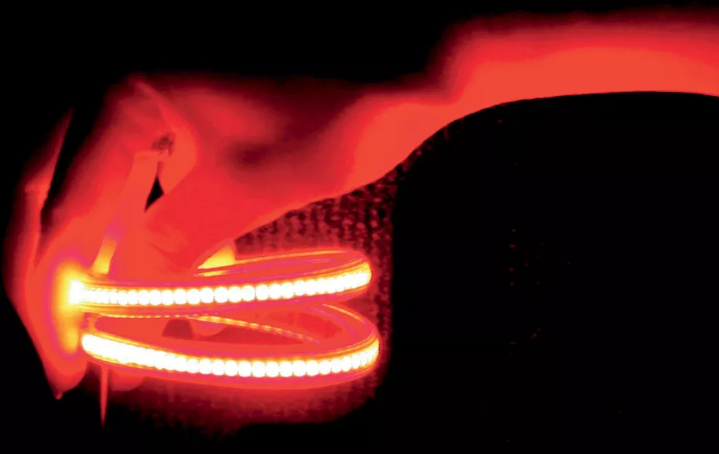 Custom Dynamics TruFLEX LED Strip - 3-3/8" - Amber/Amber - TF20AA