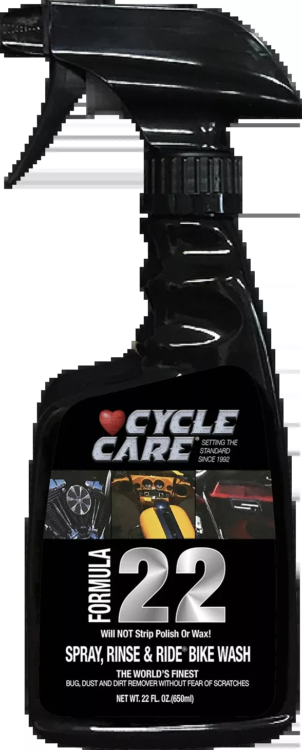 Cycle Care 22 oz Formula 22 Motorcycle Spray Rinse & Ride Bike Wash Bottle