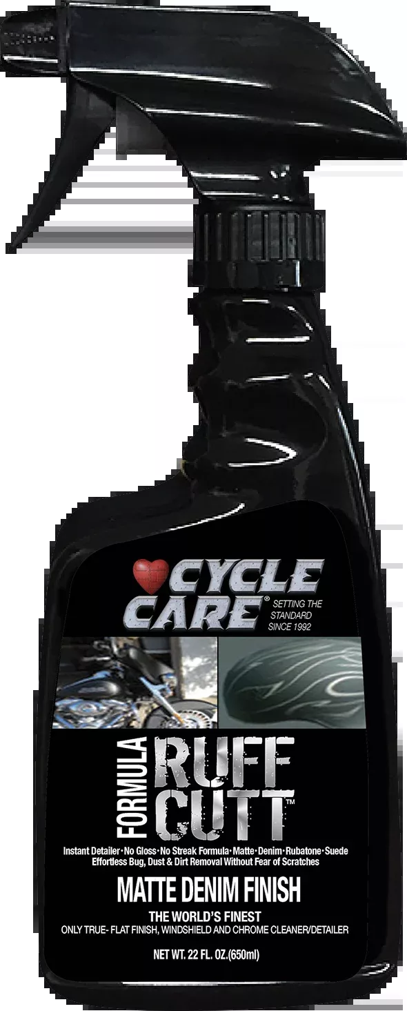 Cycle Care 22 oz Ruff Cut Motorcycle Denim Matte Finish Detailer Spray Bottle